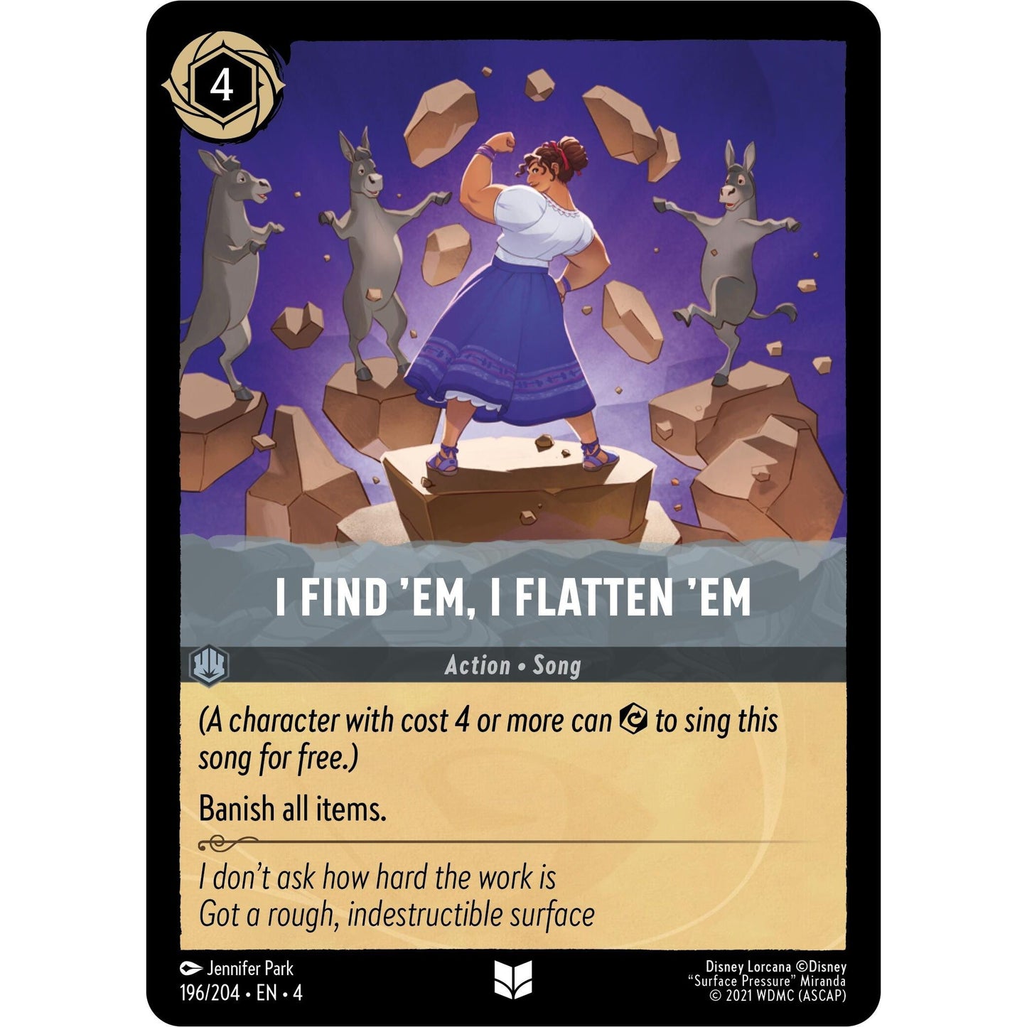 Image for I Find 'Em, I Flatten 'Em (196/204) (4) - Disney Lorcana