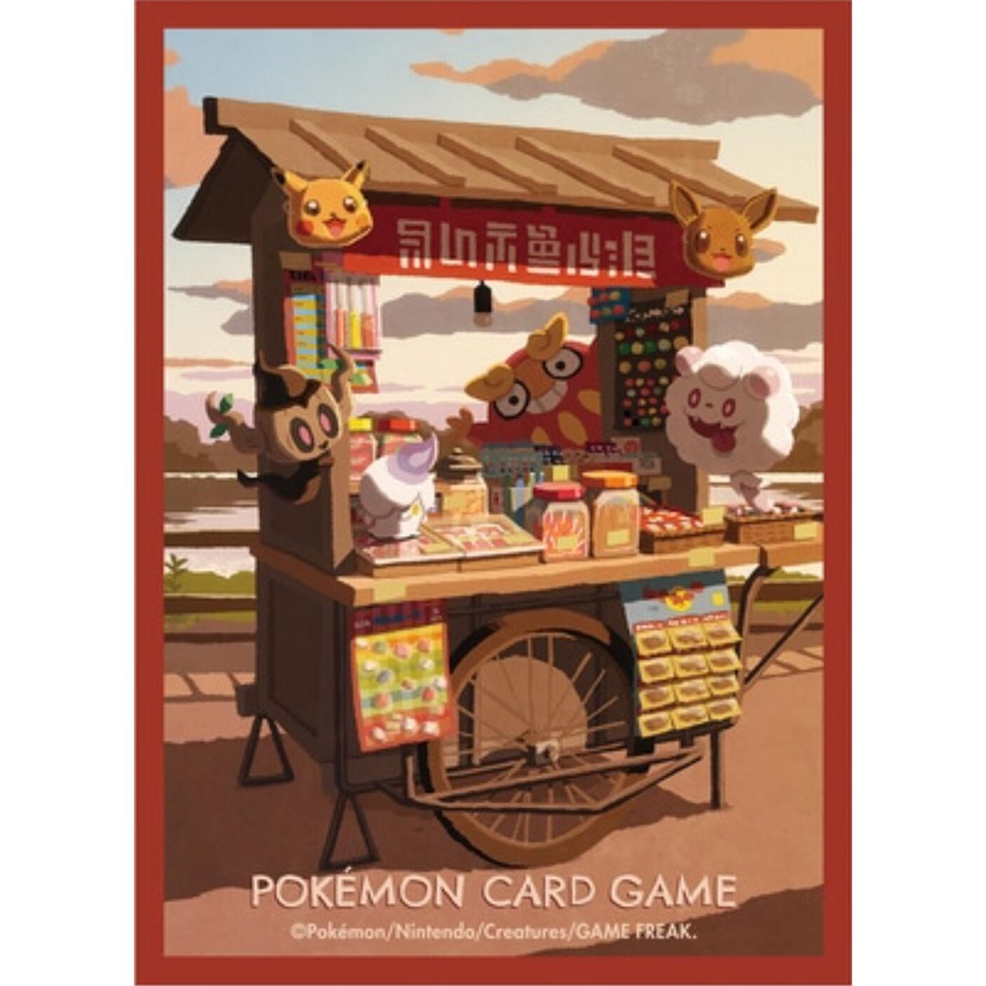 Image for Pokemon TCG: Pokemon Center Japan Exclusive Card Sleeves - Darumaka Kitakami Stall (64-Pack) - Card Sleeves