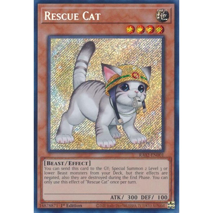 Image for Rescue Cat (Alternate Art) (Secret Rare) (RA02-EN001) (RA02) - YuGiOh