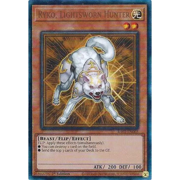 Image for Ryko, Lightsworn Hunter (PUR) (RA02-EN003) (RA02) - YuGiOh
