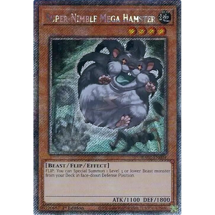 Image for Super-Nimble Mega Hamster (Platinum Secret Rare) (RA02-EN004) (RA02) - YuGiOh