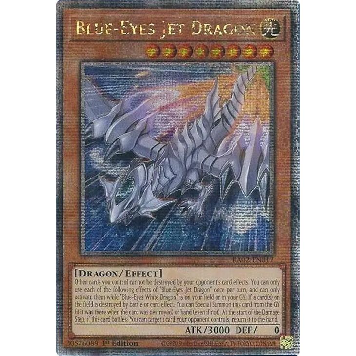 Image for Blue-Eyes Jet Dragon (Quarter Century Secret Rare) (RA02-EN017) (RA02) - YuGiOh
