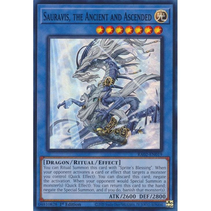 Image for Sauravis, the Ancient and Ascended (RA02-EN019) (RA02) - YuGiOh