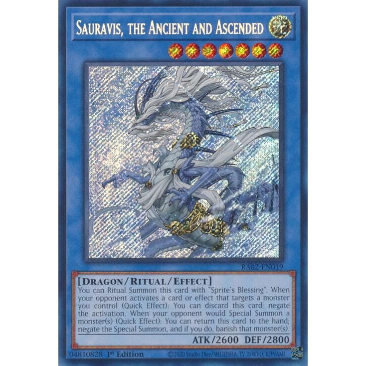 Image for Sauravis, the Ancient and Ascended (Secret Rare) (RA02-EN019) (RA02) - YuGiOh