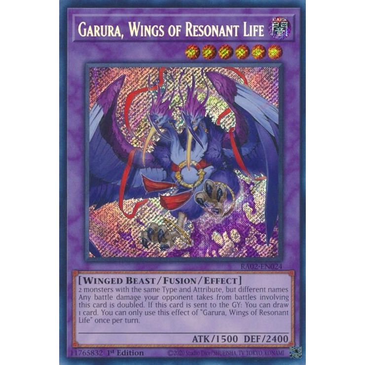 Image for Garura, Wings of Resonant Life (Secret Rare) (RA02-EN024) (RA02) - YuGiOh