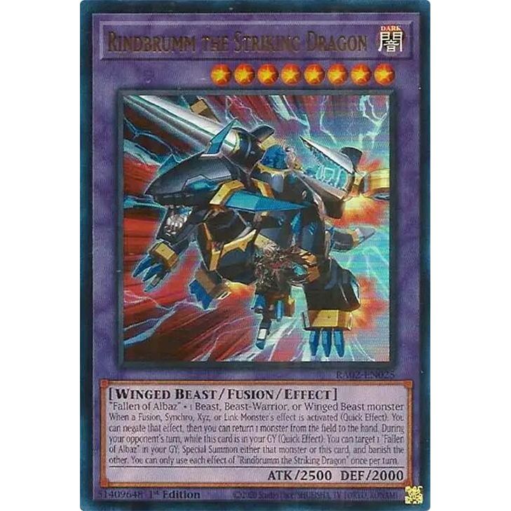 Image for Rindbrumm the Striking Dragon (UR) (RA02-EN025) (RA02) - YuGiOh