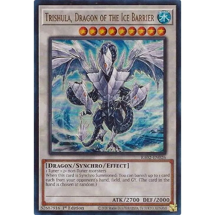 Image for Trishula, Dragon of the Ice Barrier (UR) (RA02-EN026) (RA02) - YuGiOh