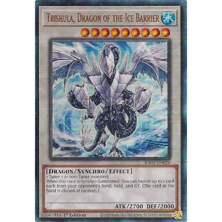 Image for Trishula, Dragon of the Ice Barrier (PUR) (RA02-EN026) (RA02) - YuGiOh