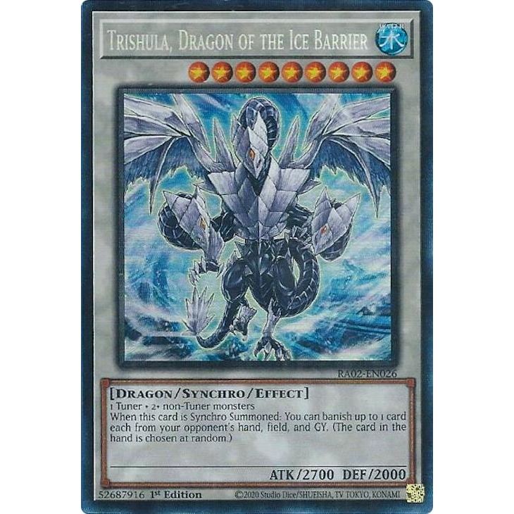 Image for Trishula, Dragon of the Ice Barrier (PCR) (RA02-EN026) (RA02) - YuGiOh