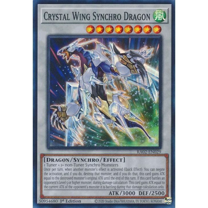 Image for Crystal Wing Synchro Dragon (RA02-EN029) (RA02) - YuGiOh