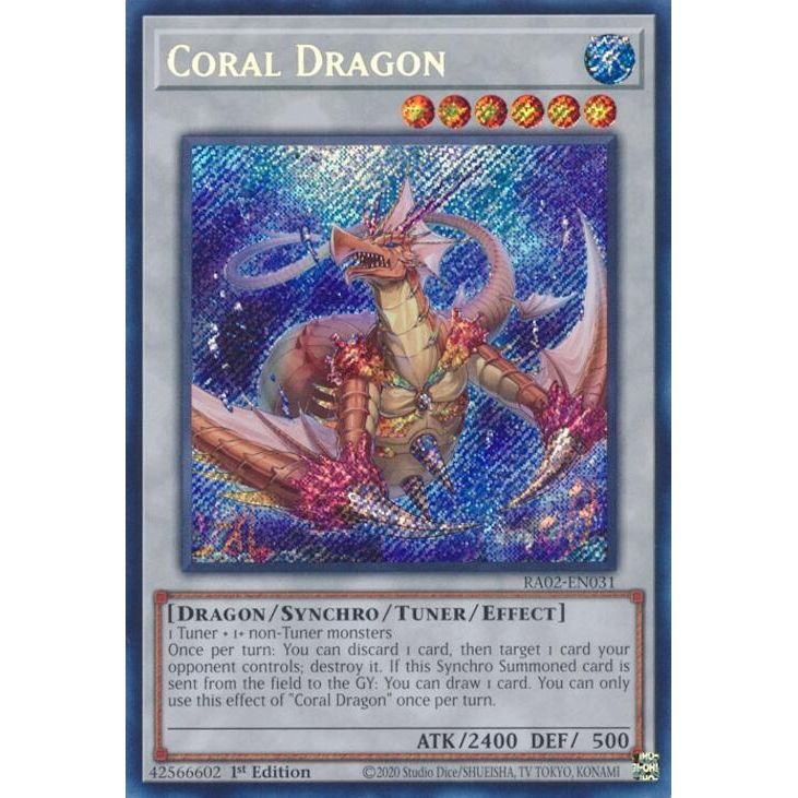 Image for Coral Dragon (Secret Rare) (RA02-EN031) (RA02) - YuGiOh