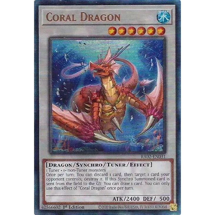 Image for Coral Dragon (PUR) (RA02-EN031) (RA02) - YuGiOh