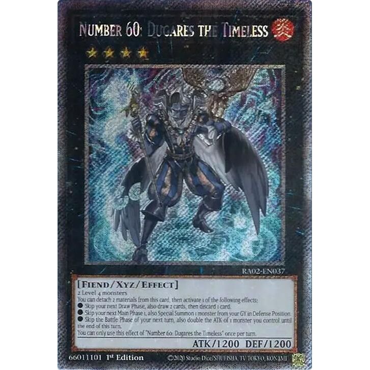 Image for Number 60: Dugares the Timeless (Platinum Secret Rare) (RA02-EN037) (RA02) - YuGiOh