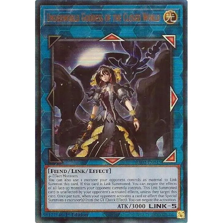 Image for Underworld Goddess of the Closed World (PUR) (RA02-EN045) (RA02) - YuGiOh