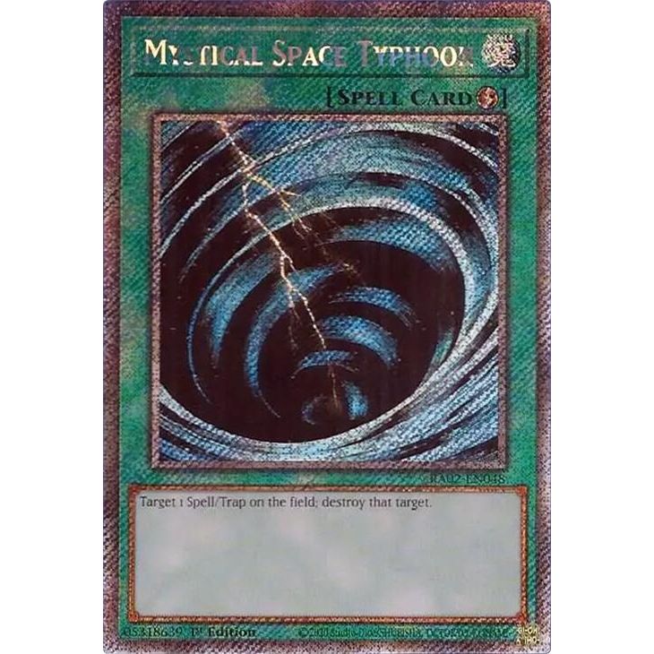Image for Mystical Space Typhoon (Platinum Secret Rare) (RA02-EN048) (RA02) - YuGiOh