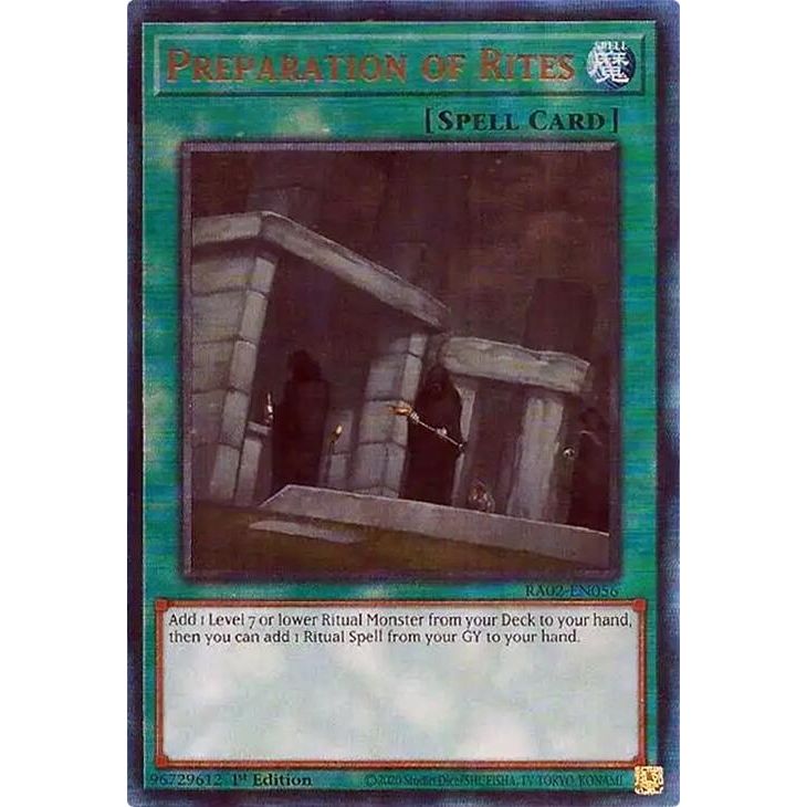 Image for Preparation of Rites (PUR) (RA02-EN056) (RA02) - YuGiOh