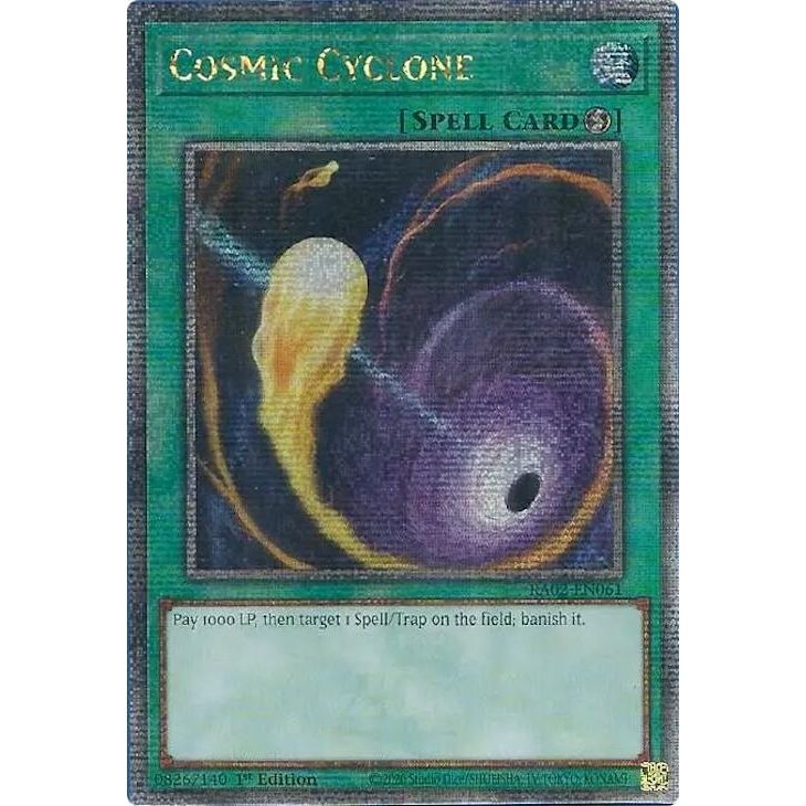 Image for Cosmic Cyclone (Quarter Century Secret Rare) (RA02-EN061) (RA02) - YuGiOh