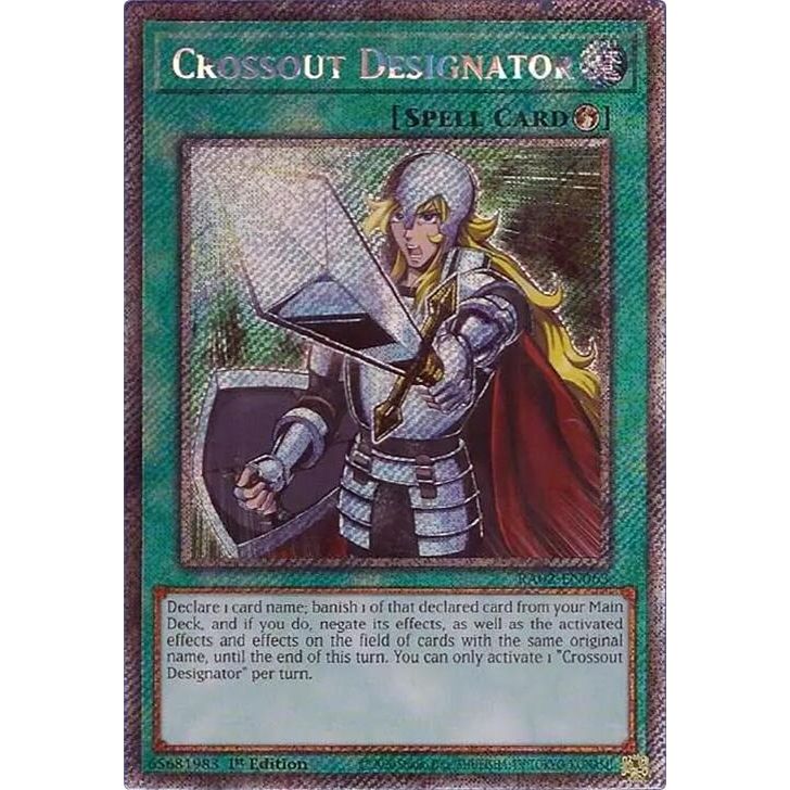 Image for Crossout Designator (Platinum Secret Rare) (RA02-EN063) (RA02) - YuGiOh