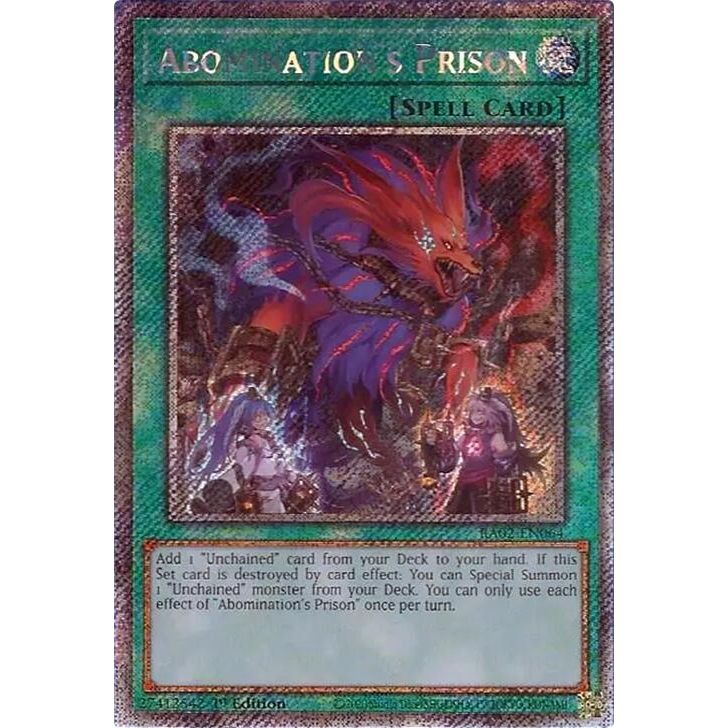 Image for Abomination's Prison (Platinum Secret Rare) (RA02-EN064) (RA02) - YuGiOh