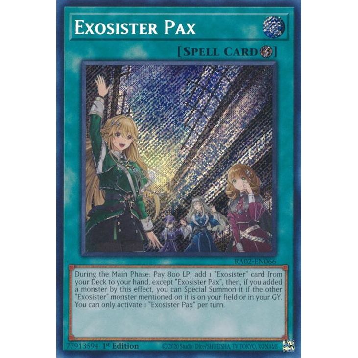 Image for Exosister Pax (Secret Rare) (RA02-EN066) (RA02) - YuGiOh