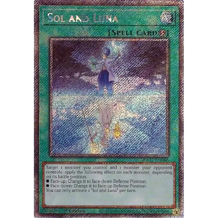 Image for Sol and Luna (Platinum Secret Rare) (RA02-EN068) (RA02) - YuGiOh