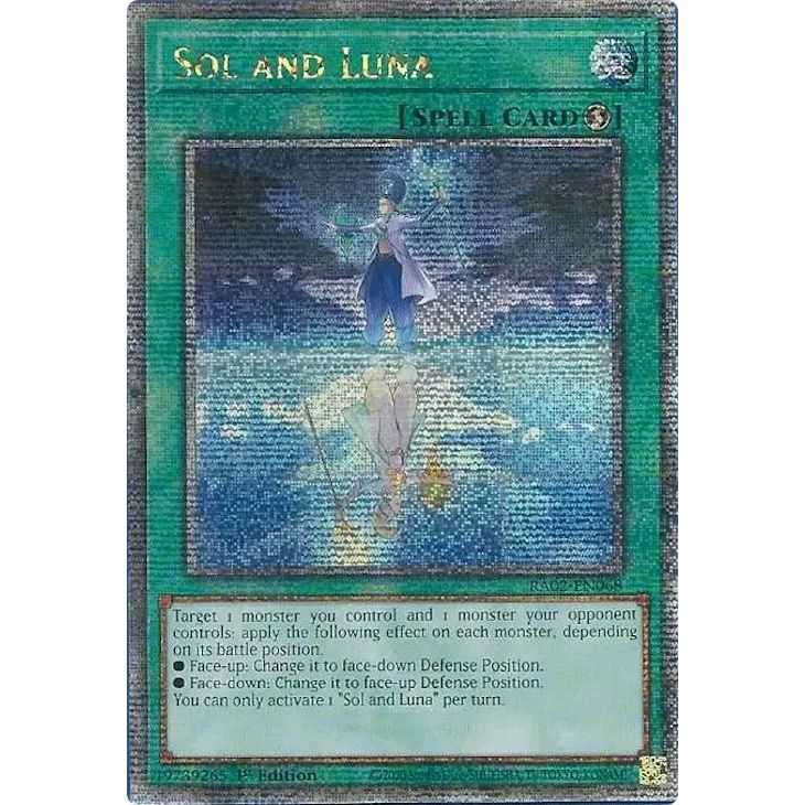 Image for Sol and Luna (Quarter Century Secret Rare) (RA02-EN068) (RA02) - YuGiOh
