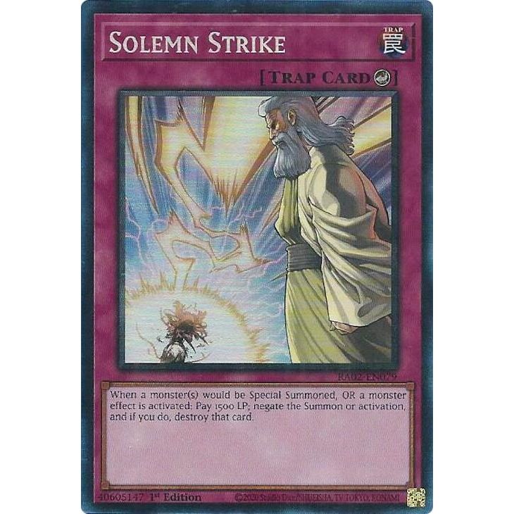 Image for Solemn Strike (PCR) (RA02-EN079) (RA02) - YuGiOh