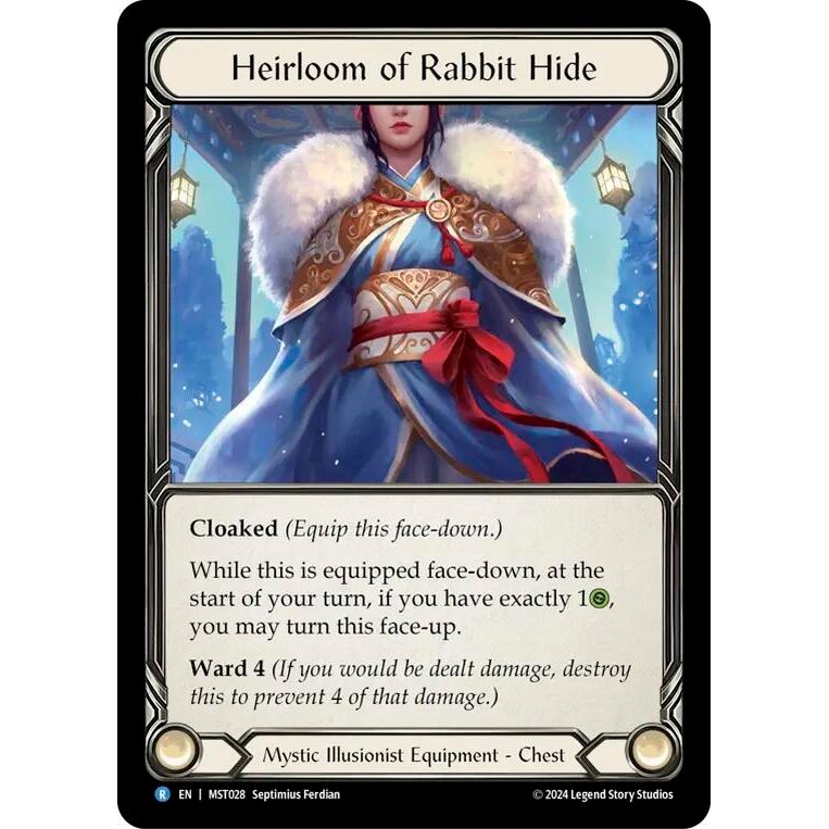 Image for Heirloom of Rabbit Hide (MST028) (MST) - Flesh and Blood TCG