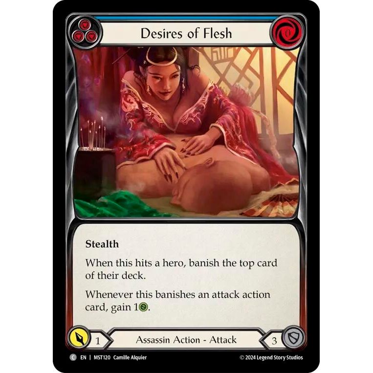 Image for Desires of Flesh (Blue) (MST120) (MST) - Flesh and Blood TCG