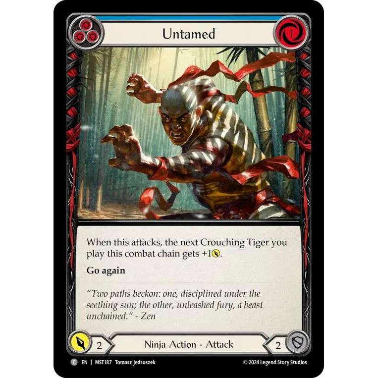 Image for Untamed (Blue) (MST187) (MST) - Flesh and Blood TCG