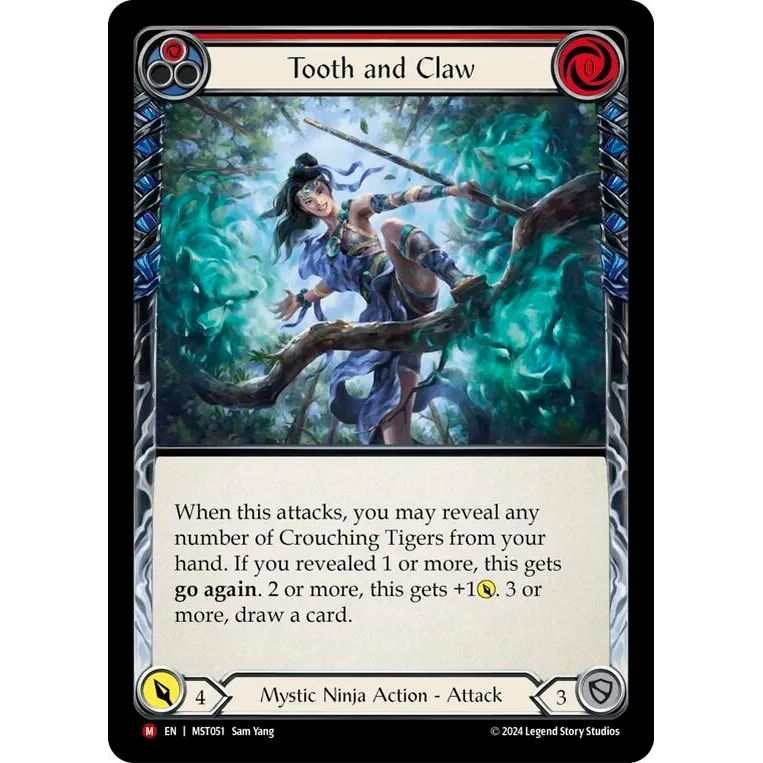 Image for Tooth and Claw (MST051) (MST) - Flesh and Blood TCG