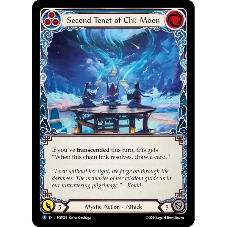 Image for Second Tenet of Chi: Moon (MST081) (MST) - Flesh and Blood TCG