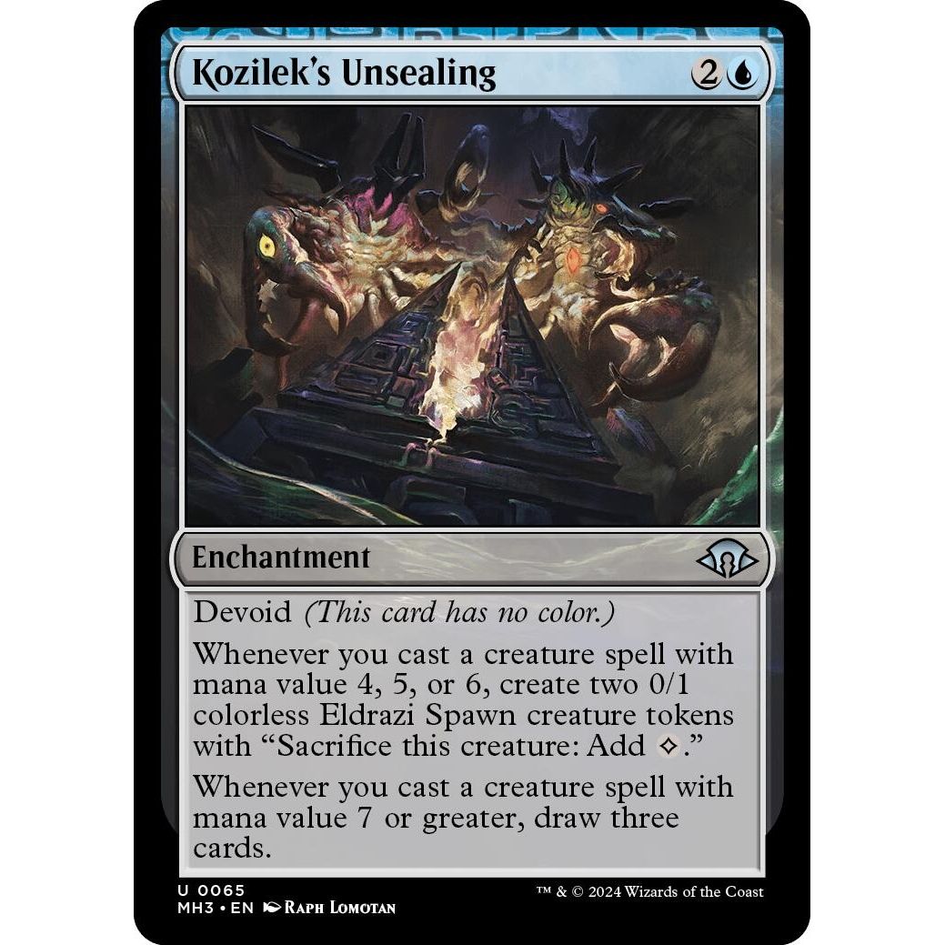 Image for Kozilek's Unsealing (65) (MH3) - Magic: The Gathering