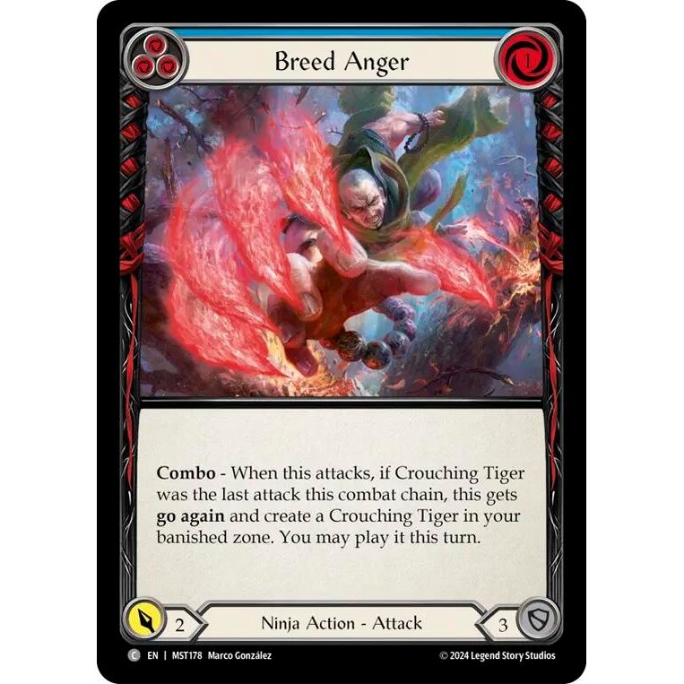 Image for Breed Anger (Blue) (MST178) (MST) - Flesh and Blood TCG