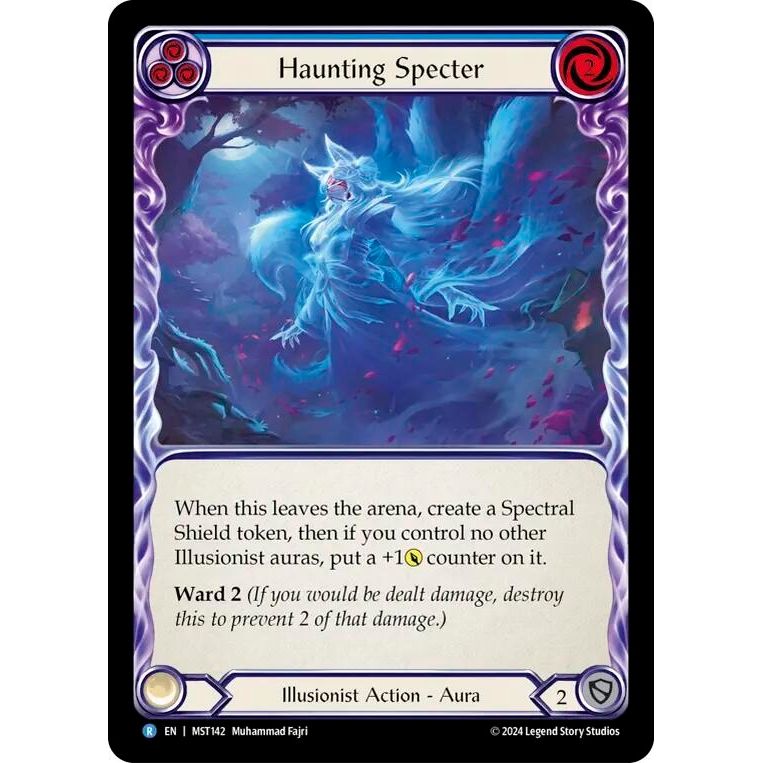 Image for Haunting Specter (Blue) (MST142) (MST) - Flesh and Blood TCG
