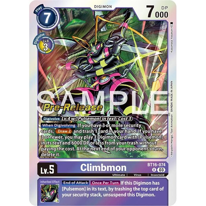 Image for Climbmon (BT16-074 R) (BT16_PR) - Digimon Card Game