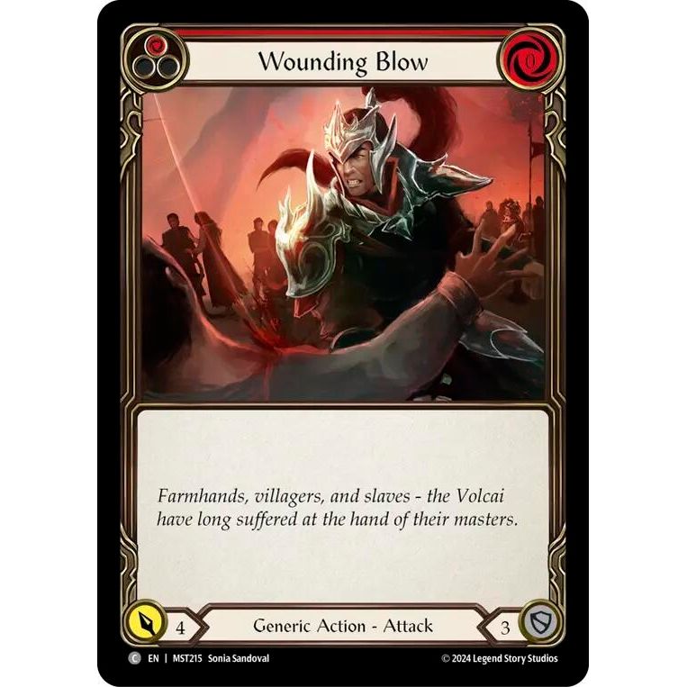 Image for Wounding Blow (Red) (MST215) (MST) - Flesh and Blood TCG