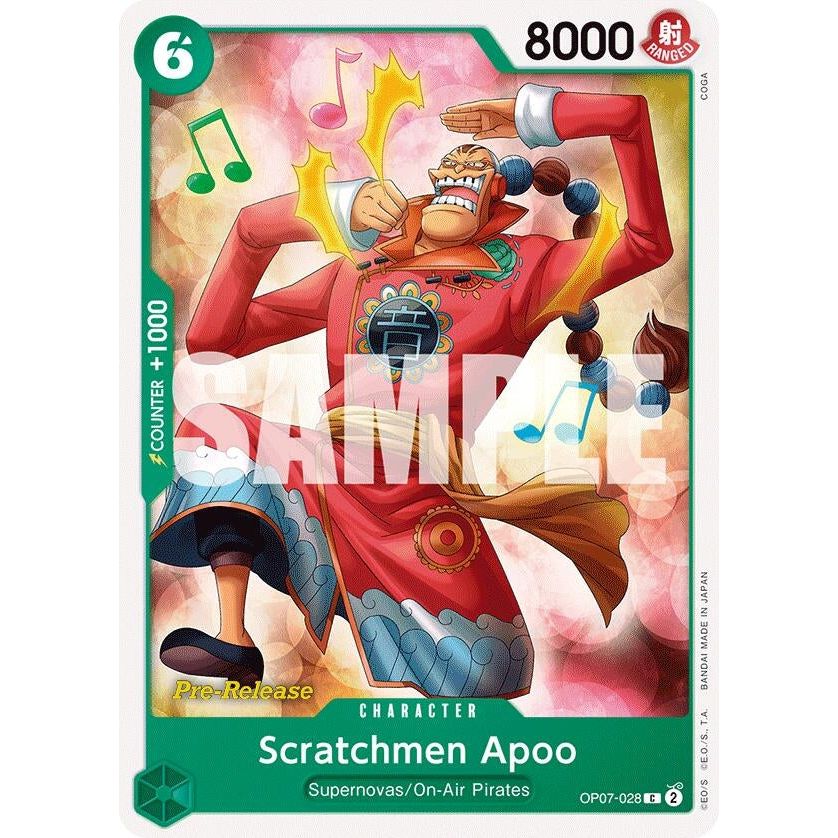 Image for Scratchmen Apoo (OP07-028) (OP07 PRE) - One Piece Card Game