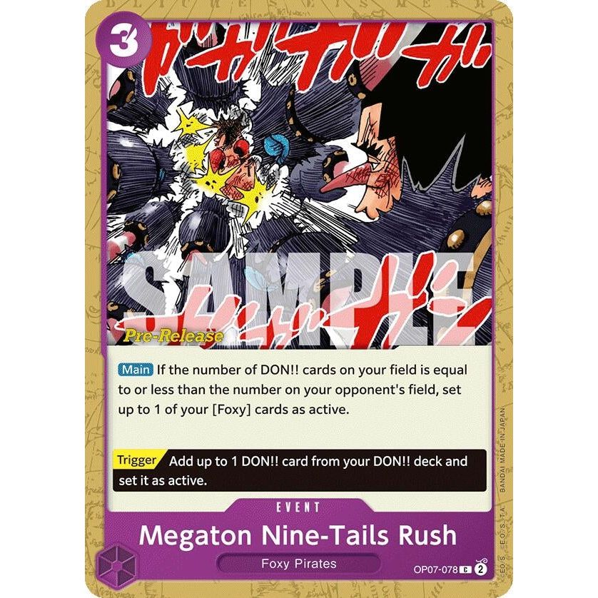 Image for Megaton Nine-Tails Rush (OP07-078) (OP07 PRE) - One Piece Card Game