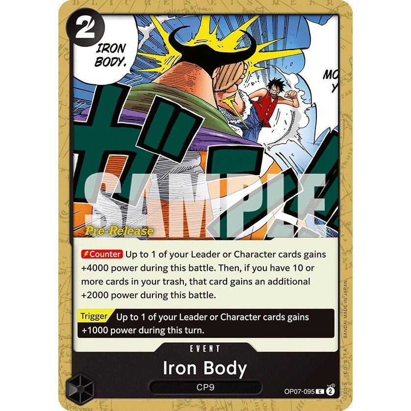Image for Iron Body (OP07-095) (OP07 PRE) - One Piece Card Game