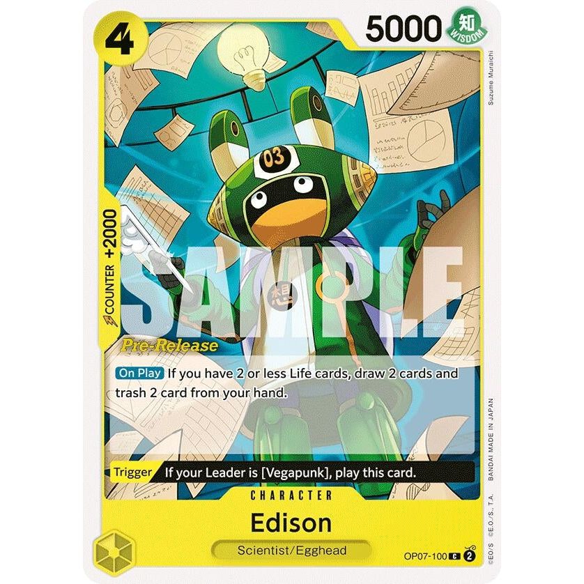 Image for Edison (OP07-100) (OP07 PRE) - One Piece Card Game