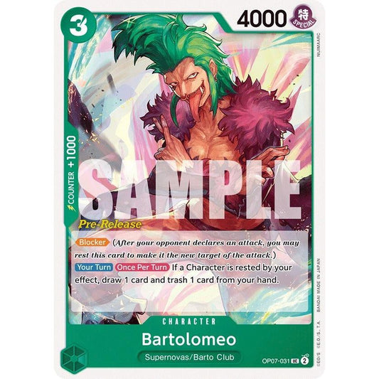 Image for Bartolomeo (OP07-031) (OP07 PRE) - One Piece Card Game