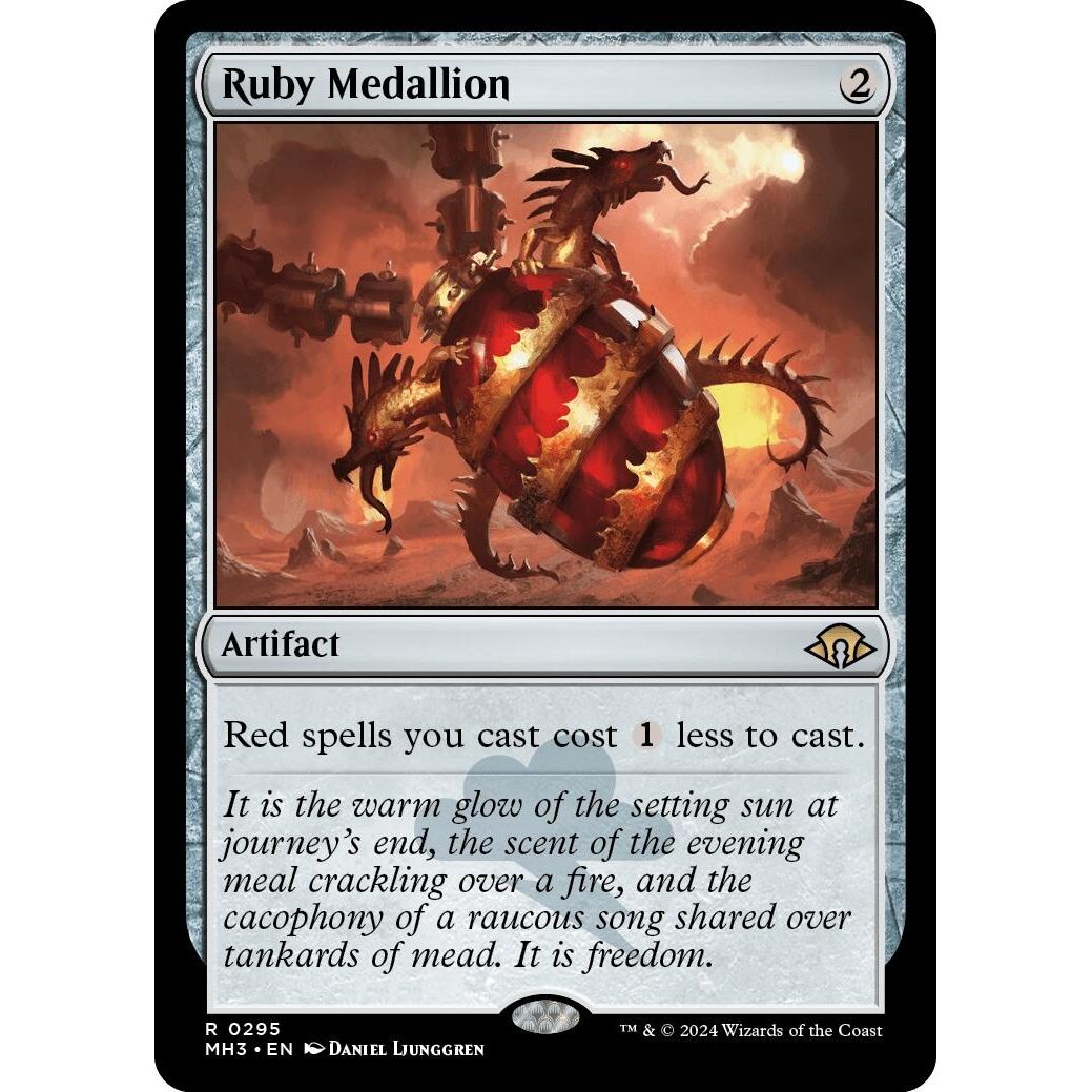 Image for Ruby Medallion (295) (MH3) - Magic: The Gathering