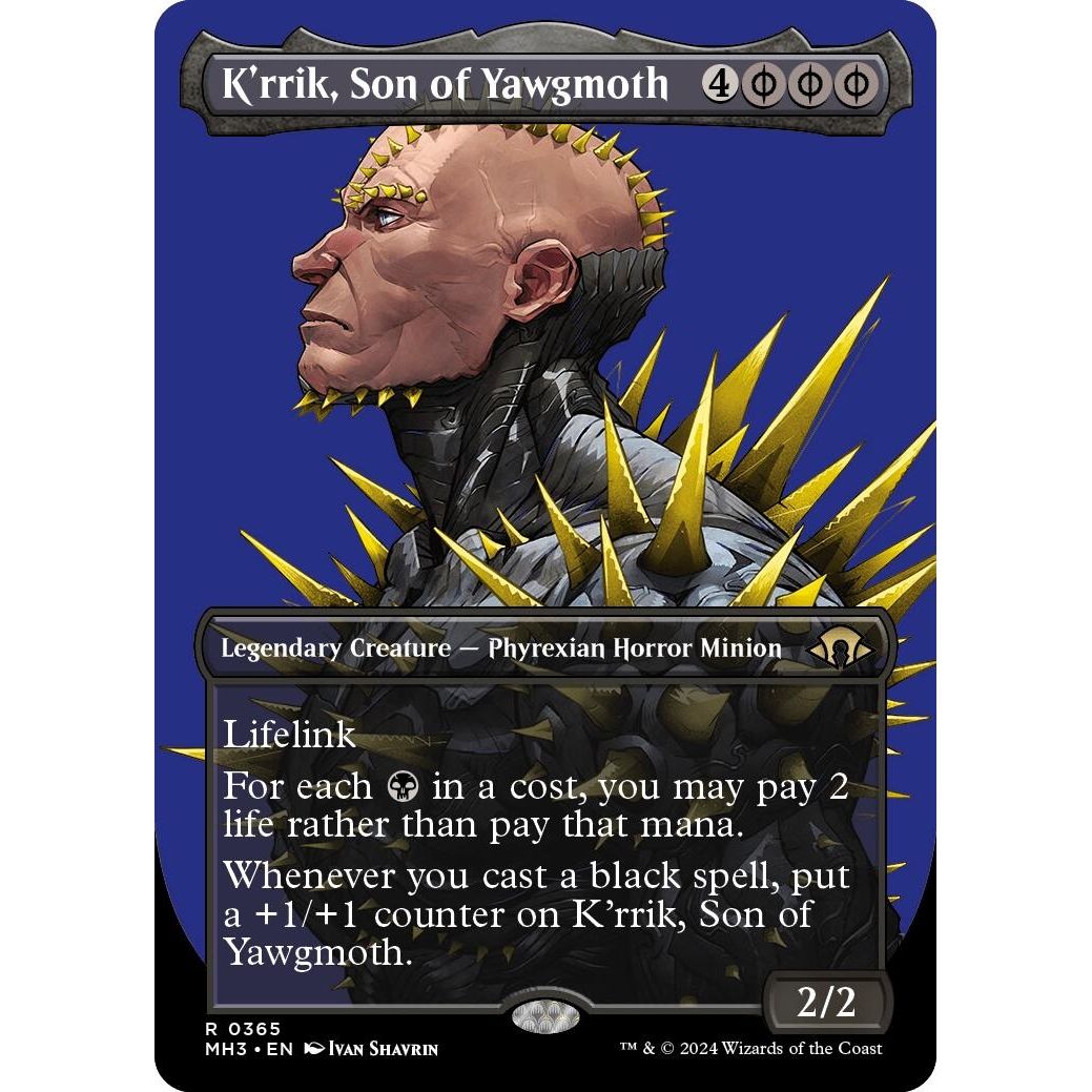 Image for K'rrik, Son of Yawgmoth (Borderless) (365) (MH3) - Magic: The Gathering