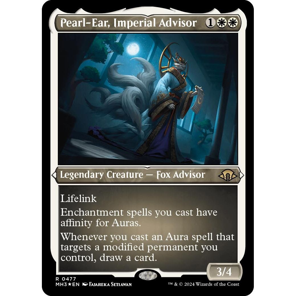 Image for Pearl-Ear, Imperial Advisor (Foil Etched) (477) (MH3) - Magic: The Gathering