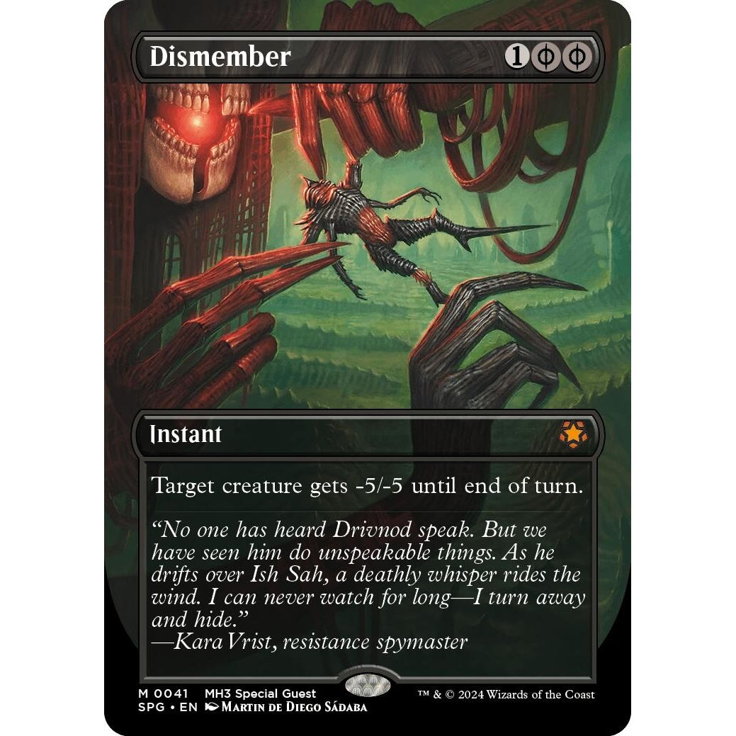 Image for Dismember (Borderless) (41) (SPG) - Magic: The Gathering