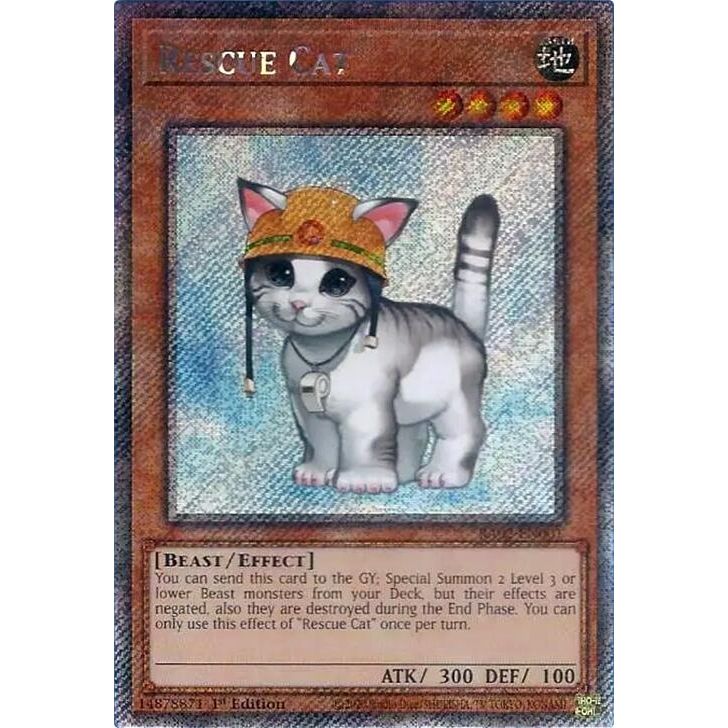 Image for Rescue Cat (Platinum Secret Rare) (RA02-EN001) (RA02) - YuGiOh