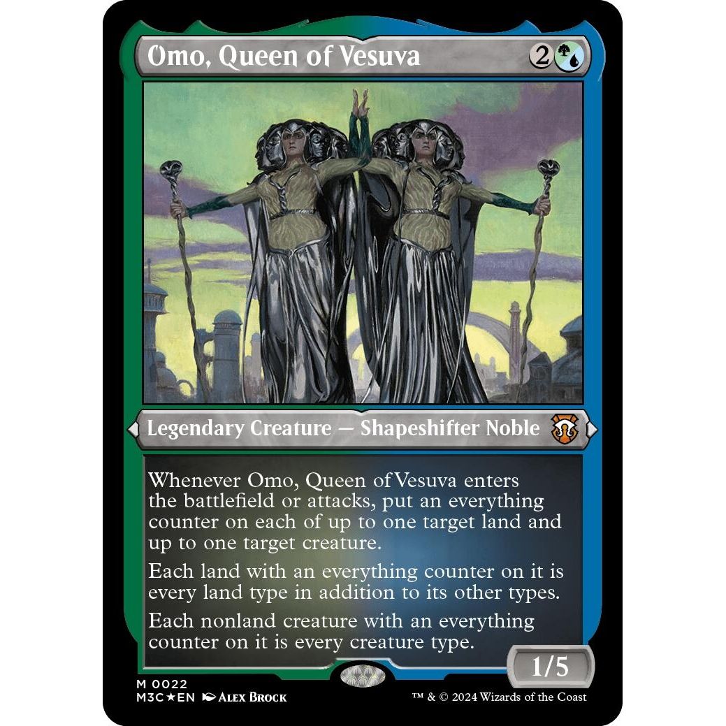 Image for Omo, Queen of Vesuva (Foil Etched) (22) (M3C) - Magic: The Gathering