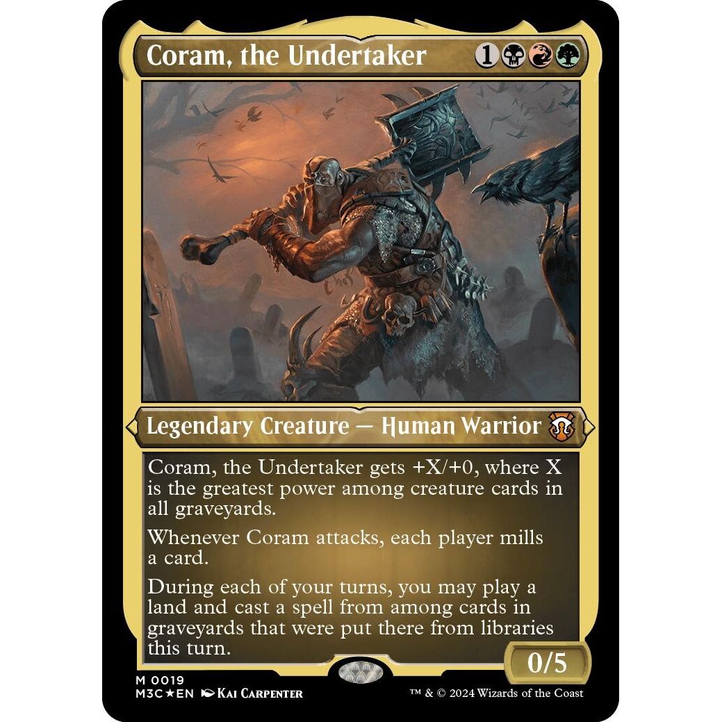 Image for Coram, the Undertaker (Foil Etched) (19) (M3C) - Magic: The Gathering