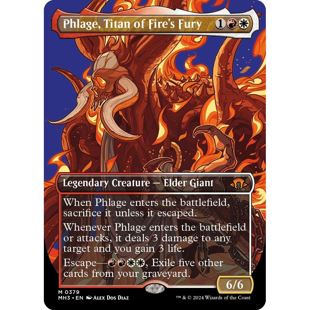 Image for Phlage, Titan of Fire's Fury (Borderless) (379) (MH3) - Magic: The Gathering